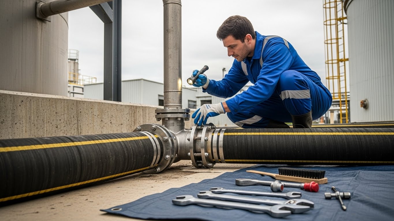 manutenção de mangueiras de descarga