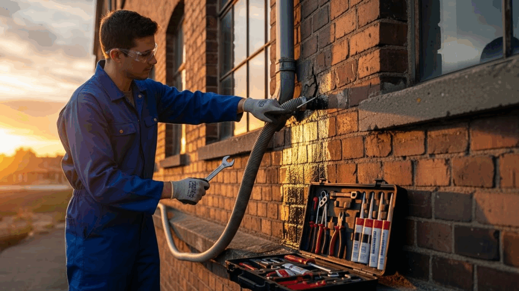 manutenção de mangueiras de descarga
